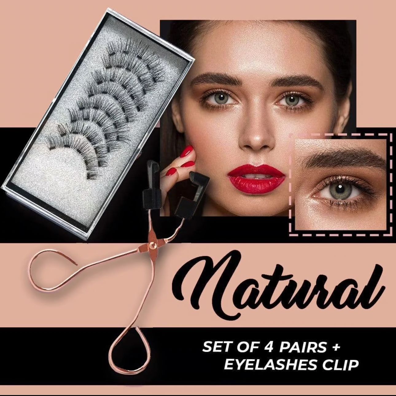 LashLux© - Kit De Pestañas Magnéticas con Aplicador